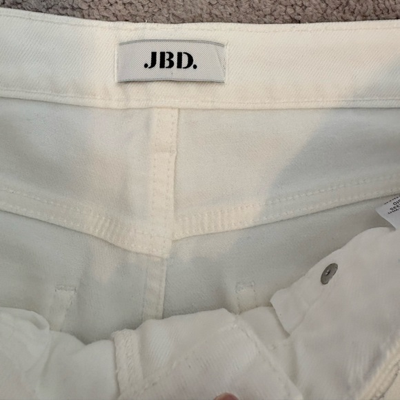 Just Black Denim White High Waist Wide Leg Jeans Size 28 - Picture 5 of 5